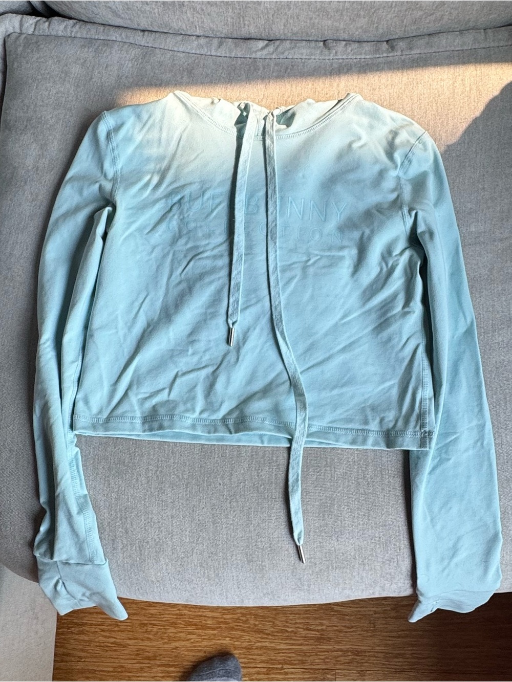 Buffbunny Light Blue Cropped Hoodie
